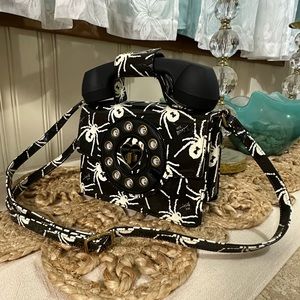 Betsey Johnson Black and White Telephone Tote